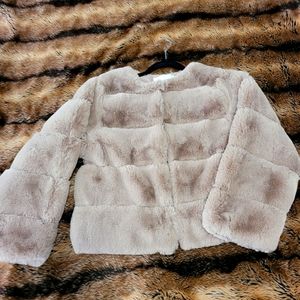 Faux Fur Coat - Medium